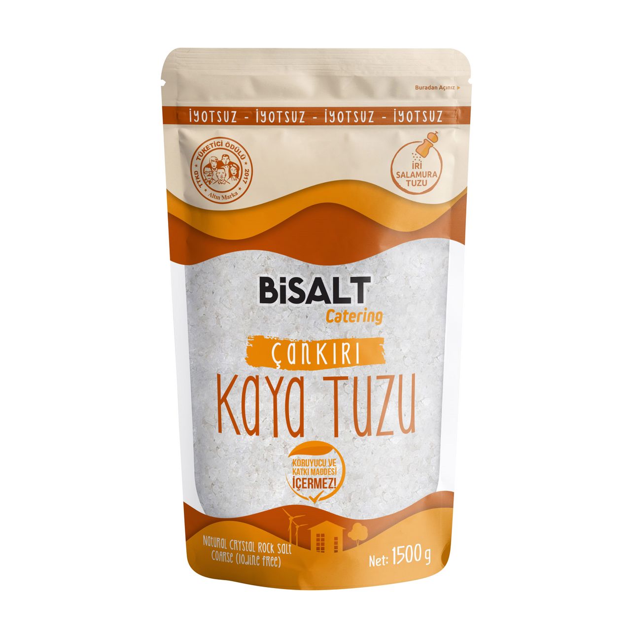 Biosalt Bisalt Çankırı Kaya Tuzu Ekonomik Paket 1500 gr