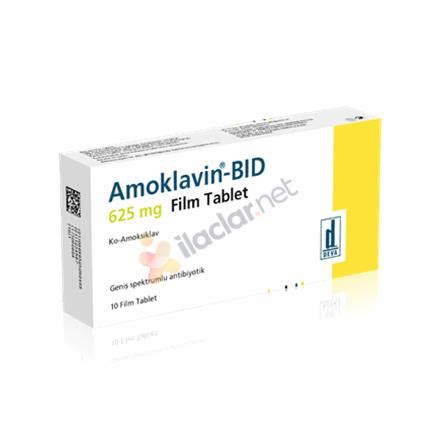Deva İlaç Amoklavin BID 625 mg 10 Tablet