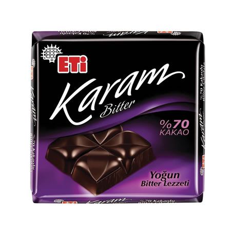 Eti Karam %70 Kakaolu Yoğun Bitter Çikolata 60 Gr
