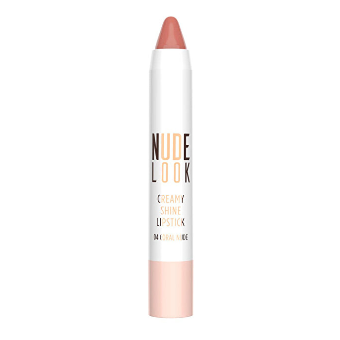 Golden Rose Işıltılı Kremsi Lipstick Nude Look Creamy Shine Lips No:04 Coral Nude 1 Adet