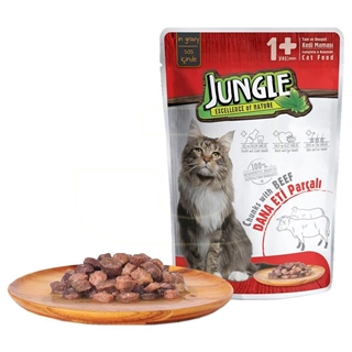 Jungle Biftekli Kedi Maması 415 Gr