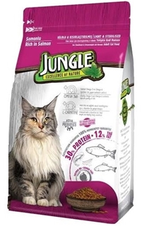 Jungle Kedi Maması Somonlu Sterilesed Kısır 1,5 Kg