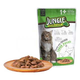 Jungle Pouch Yavru Kedi Maması Tavuk Parçalı 100 Gr
