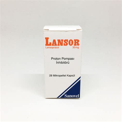 Sanovel İlaç Lansor 30 mg 28 Kapsül - Yerli Tüket