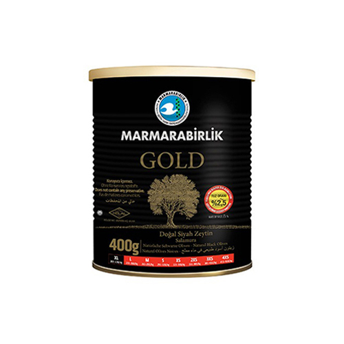 Marmarabirlik Gold Siyah Zeytin Teneke (400 g)
