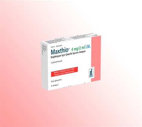 Deva İlaç Maxthio 4 mg/2 ml IM 6 Ampül