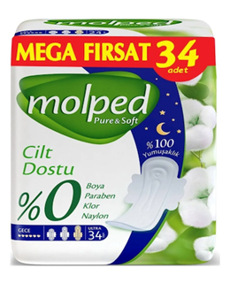 Molped Pure&Soft Gece 34 Adet