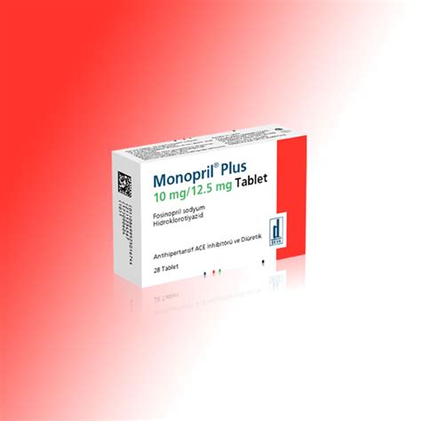 Deva İlaç Monopril Plus 10/12.5 mg 28 Tablet