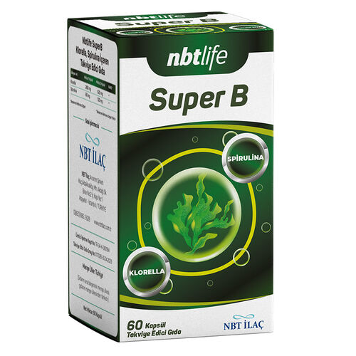 NBT Life Super B Takviye Edici Gıda 60 Kapsül