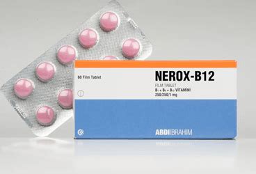 Abdi İbrahim İlaç Nerox-B12 Vitamini 60 Tablet