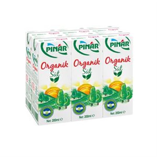 Pınar Organik Süt 200 Ml 6'lı