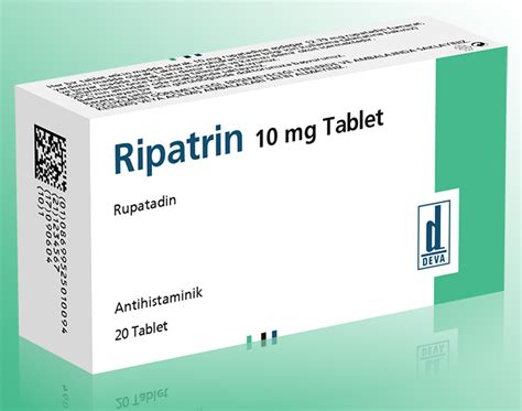 Deva İlaç Ripatrin 10 mg 20 Tablet