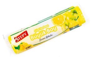 Stepy Çöp Poşeti Büzgülü Büyük Boy Limon
