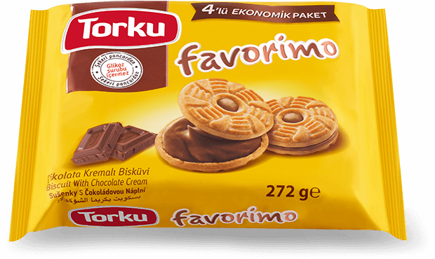 Torku Favorimo Çikolata Kremalı Bisküvi 4x68 gr