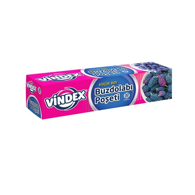 Vindex Buzdolabı Poşeti Küçük Boy 20 x 30 Cm 30 Adet