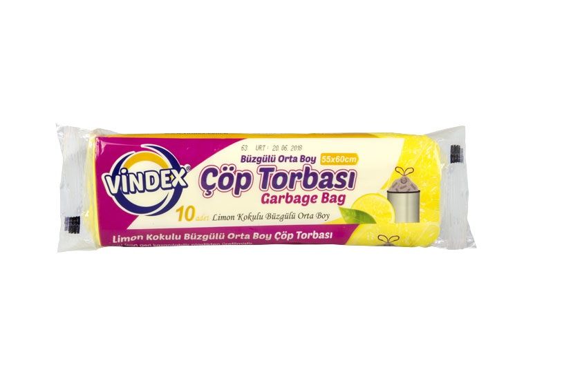 Vindex Çöp Torbası Limon Kokulu Orta Boy 10 Adet